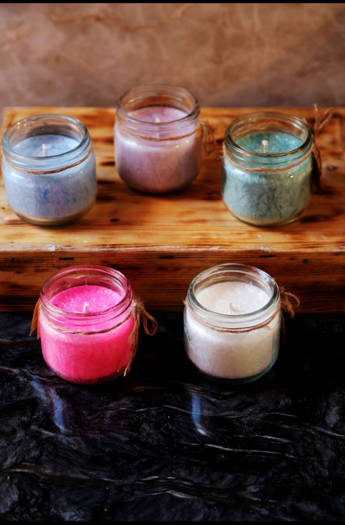 خرید شمع معطر گیاهی نخل با رنگ بندی جذاب