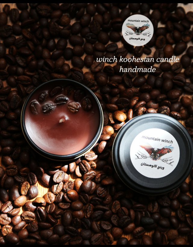 خرید شمع قوطی معطر قهوه کوچک