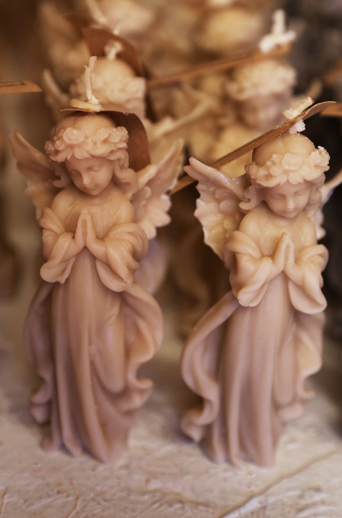 خرید شمع فرشته بسیار زیبا و ظریف رنگ طوسی