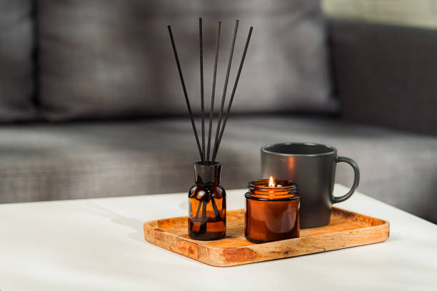 خرید شمع گیاهی معطر سویا با جار قهوه ای