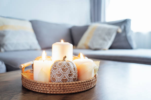 شمع ست ۳ تکه سفید ساده بسیار شیک و اقتصادی