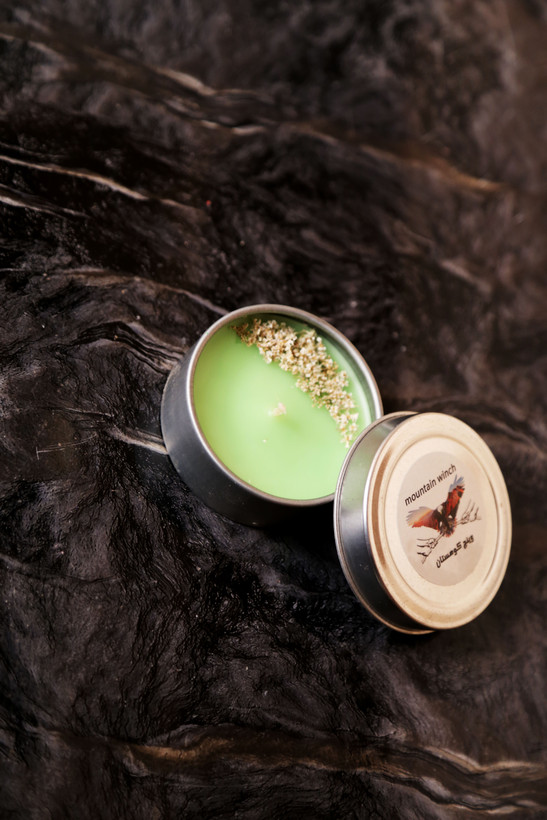 خرید شمع قوطی معطر سبز کوچک