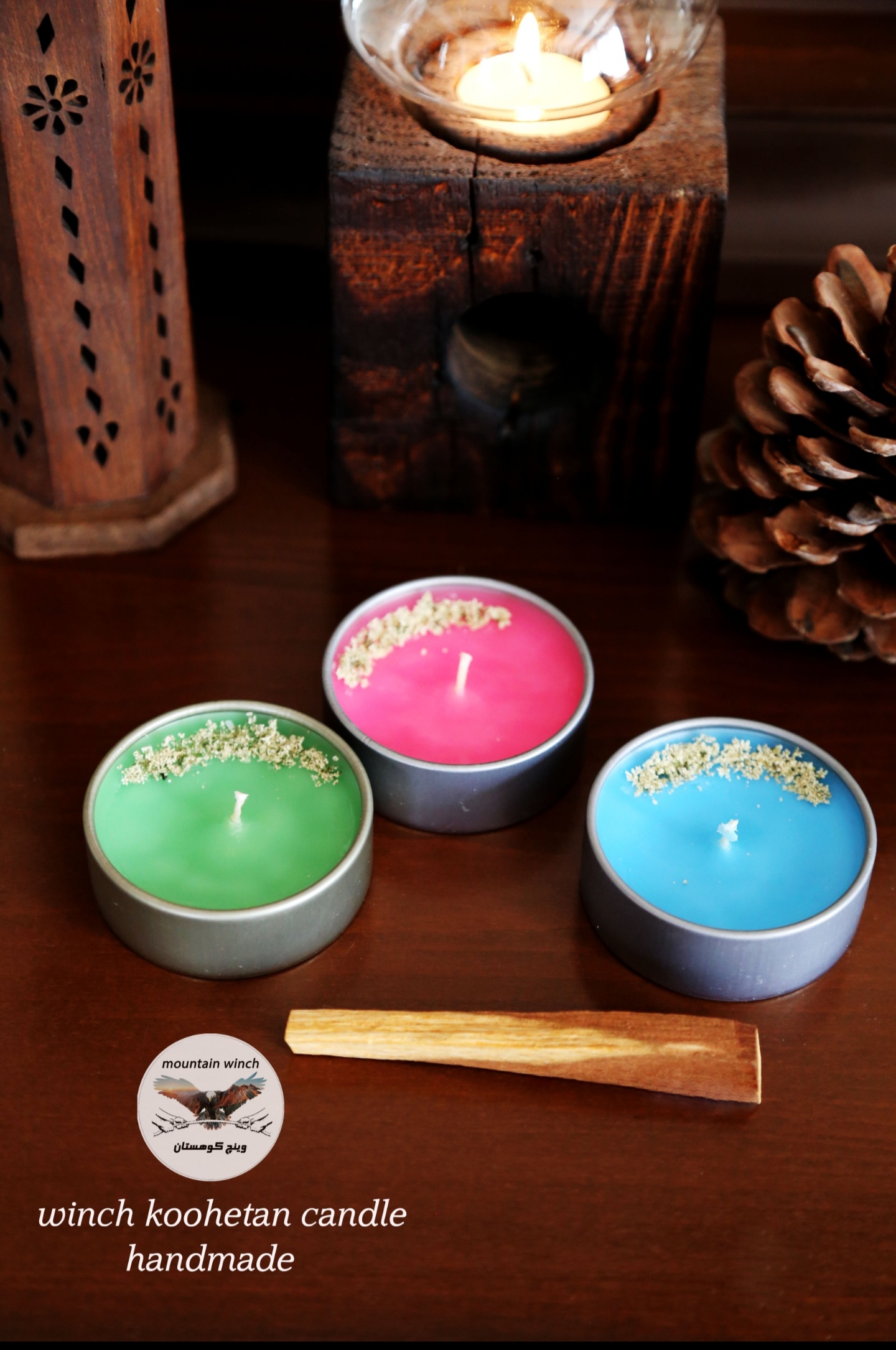 خرید شمع قوطی معطر و رنگی کوچک